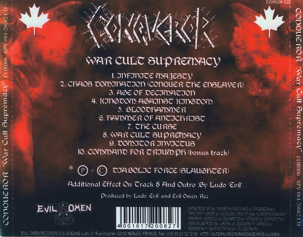 Conqueror (2) : War Cult Supremacy (Album,Limited Edition)