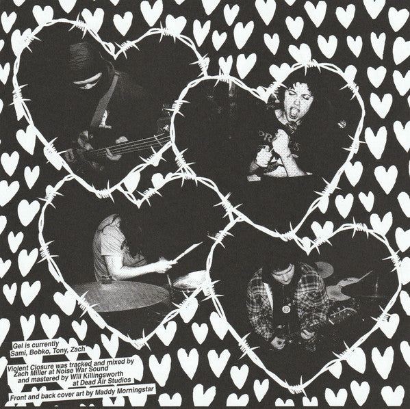 GEL (13) : Violent Closure  (7", EP, Ltd, Pin)