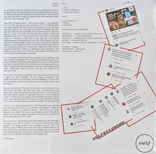 Vulfpeck : Vollmilch (12",33 ⅓ RPM,EP,Limited Edition,Misprint,Repress)