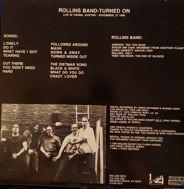 Rollins Band : Turned On (LP,Album)