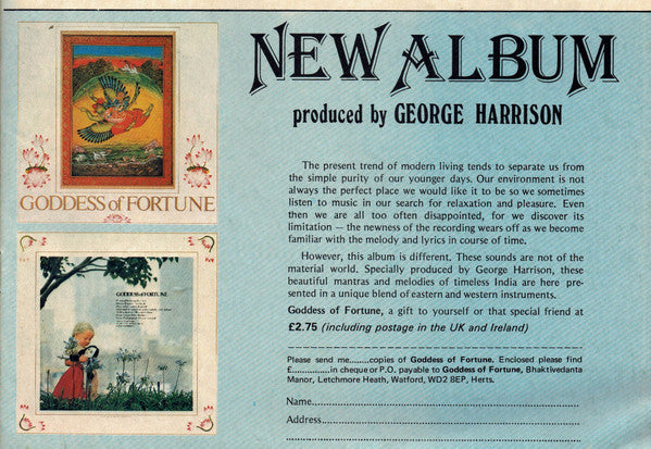 Goddess Of Fortune : Goddess Of Fortune (LP,Album,Reissue,Stereo)