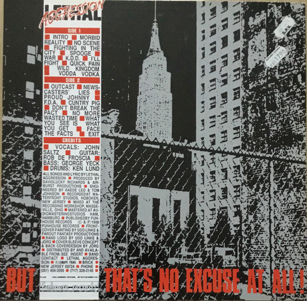 Lethal Aggression : Life Is Hard... But That's No Excuse At All! (LP,Album)