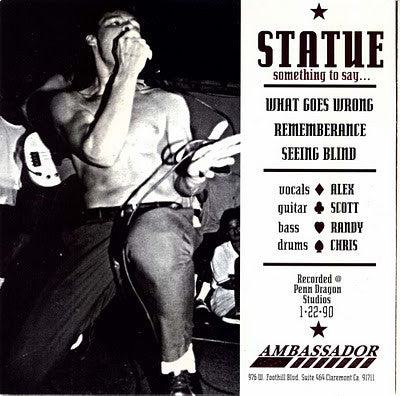 Statue : Something To Say... (7",White Label)
