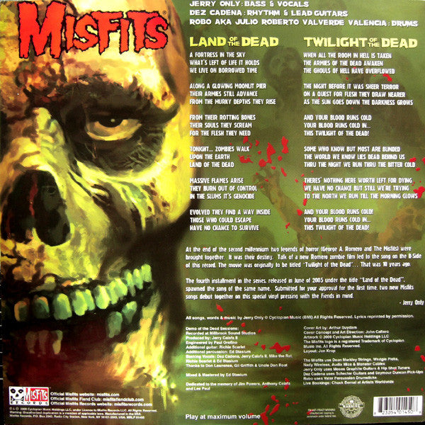 Misfits : Land Of The Dead (12",33 ⅓ RPM,Limited Edition,Repress)