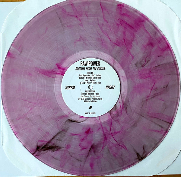 Raw Power (2) : Screams From The Gutter (LP, Album, RE, Tra)
