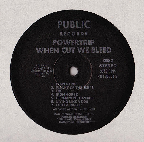 Powertrip : When Cut We Bleed (LP, Album)