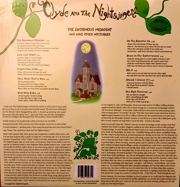 Clyde And The Nightswingers : The Enormous Midnight And Nine Other Nocturnes (LP, Album)