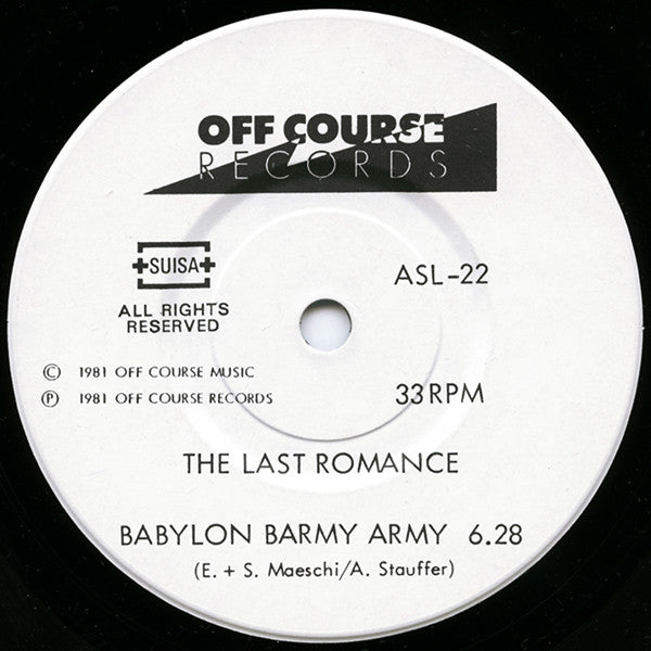 Last Romance : War In The City (7",33 ⅓ RPM,45 RPM,Single)
