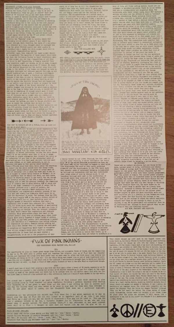 Flux Of Pink Indians : Strive To Survive Causing Least Suffering Possible (2xLP, Album, RE, RM)