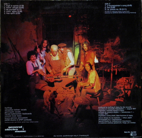 Bullfrog (2) : High In Spirits (LP,Album)