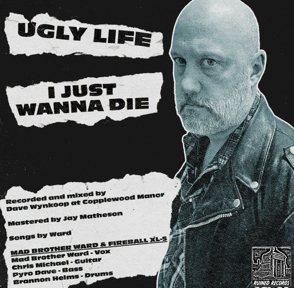 Mad Brother Ward : Ugly Life (7", Etch, Blu)