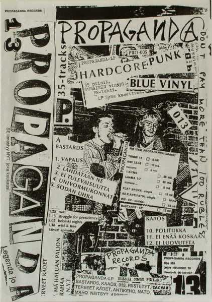 Various : Propaganda - Russia Bombs Finland (LP,Album,Sampler,Reissue)