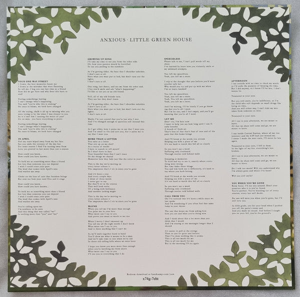 Anxious (9) : Little Green House (LP, Album, Blu)