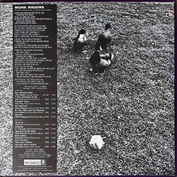 Monk Higgins : Monk Higgins In MacArthur Park (LP,Album,Stereo)