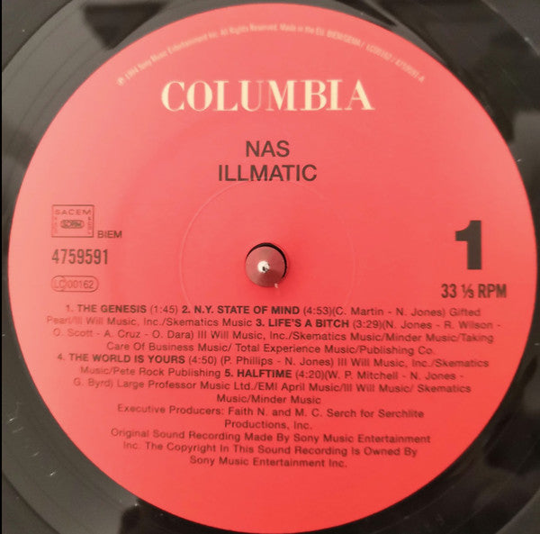 Nas : Illmatic (LP,Album,Reissue)