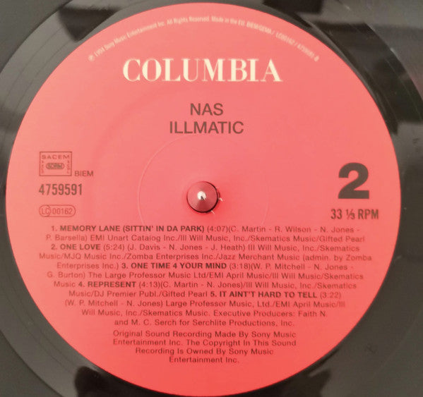 Nas : Illmatic (LP,Album,Reissue)