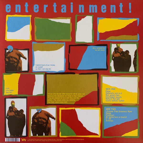 Gang Of Four : Entertainment! (LP,Album,Reissue)