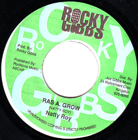 Philip Myers (2) / Natty Roy : Don't Cry Mama / Ras A Grow (7")