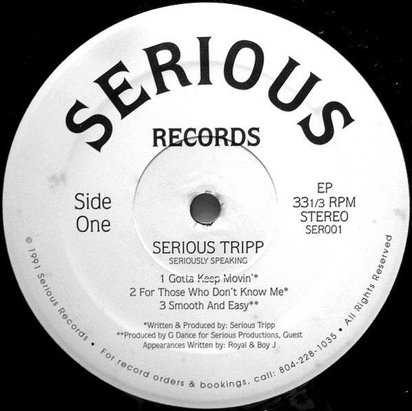 Serious Tripp (2) : Seriously Speaking (12", EP)