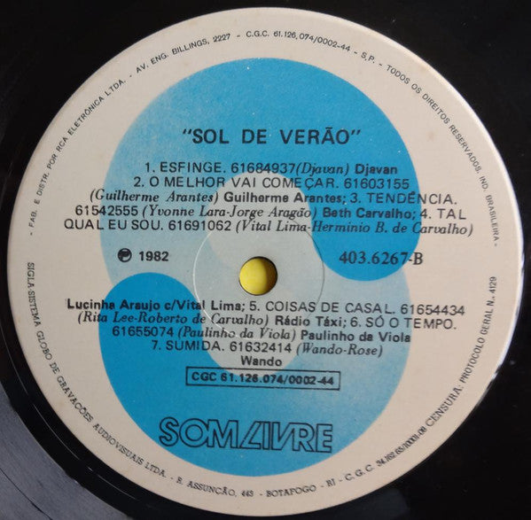 Various : Sol De Verão (Nacional) (LP,Compilation)