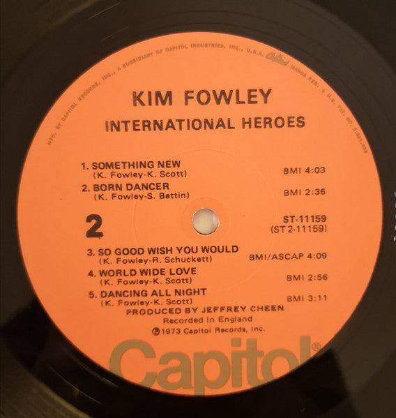 Kim Fowley : International Heroes (LP, Album, LA )