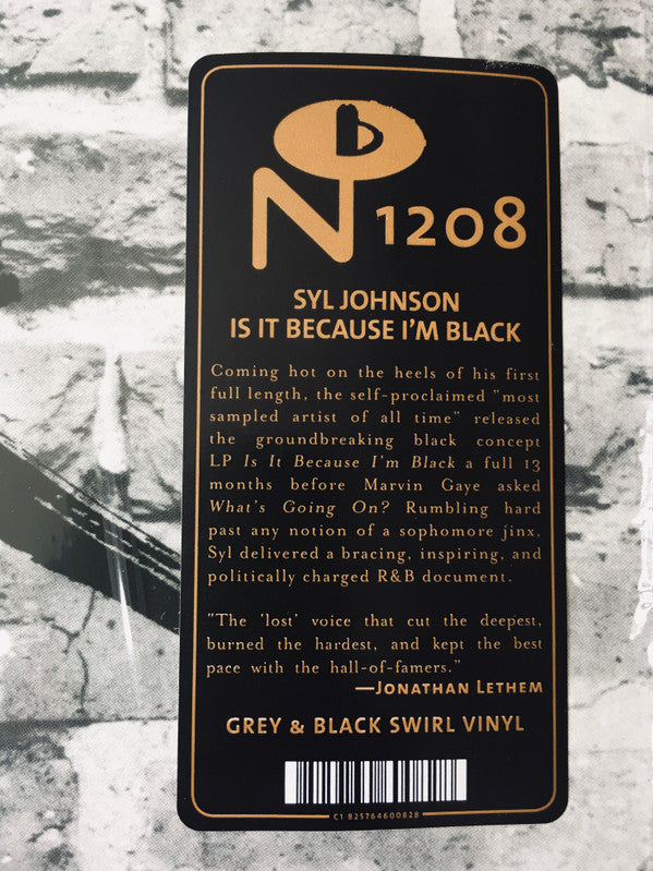 Syl Johnson : Is It Because I’m Black (LP,Album,Reissue,Repress,Stereo)
