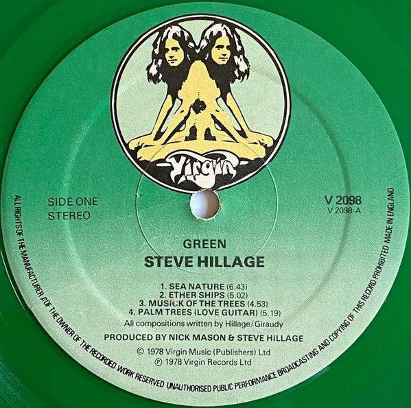Steve Hillage : Green (LP,Album,Limited Edition,Stereo)