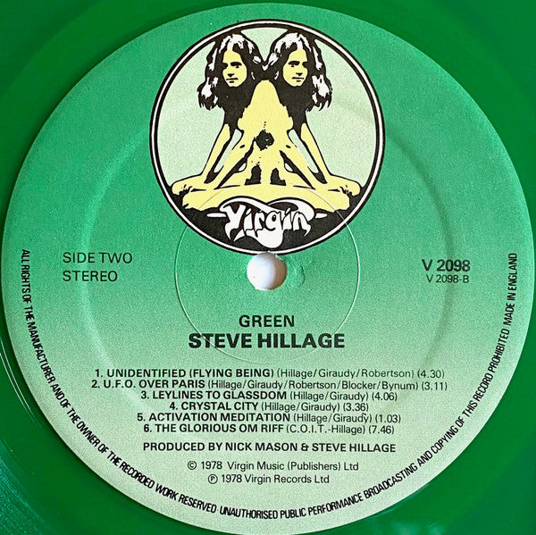 Steve Hillage : Green (LP,Album,Limited Edition,Stereo)