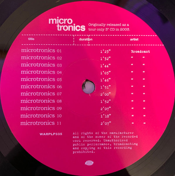 Broadcast : Microtronics - Volumes 1 & 2 (LP,Compilation)
