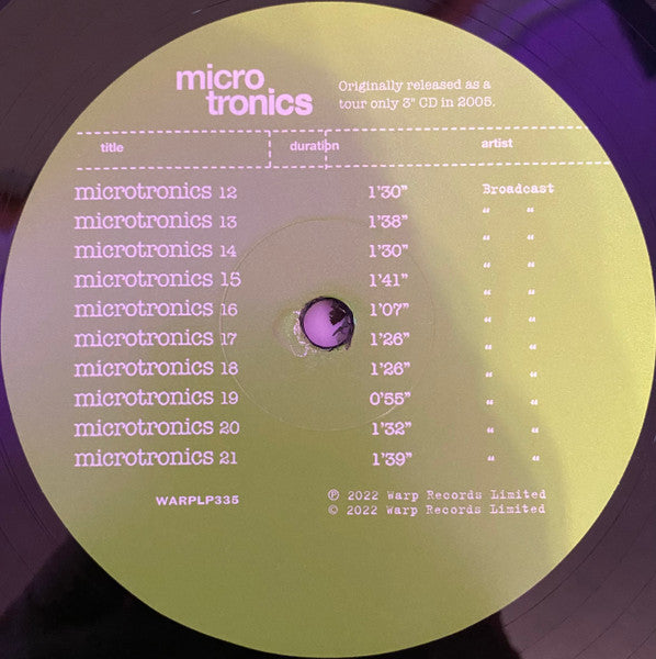 Broadcast : Microtronics - Volumes 1 & 2 (LP,Compilation)