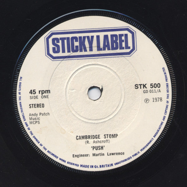 Push (15) : The Cambridge Stomp (7")