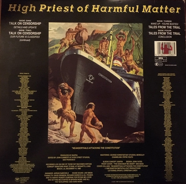 Jello Biafra : High Priest Of Harmful Matter - Tales From The Trial (LP,Album)