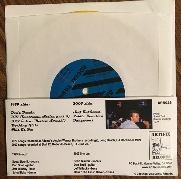 Social Task : 1979 Studio Recordings - Huntington Beach Punk Rock (7", EP, Gol)