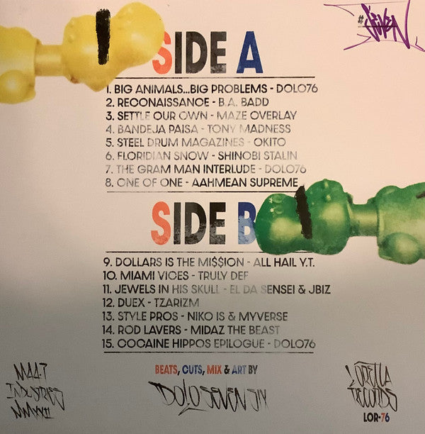 DJ Dolo : Escobarian Hippos (LP, Album, Ltd, Num, Boa)