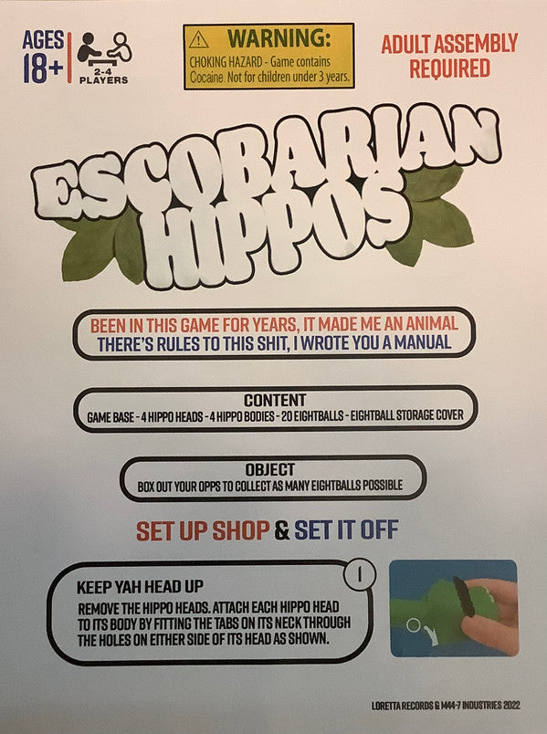 DJ Dolo : Escobarian Hippos (LP, Album, Ltd, Num, Boa)