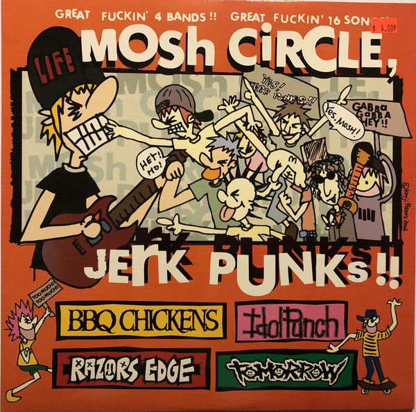 Various : Mosh Circle, Jerk Punks !! (12",EP,45 RPM,Compilation)