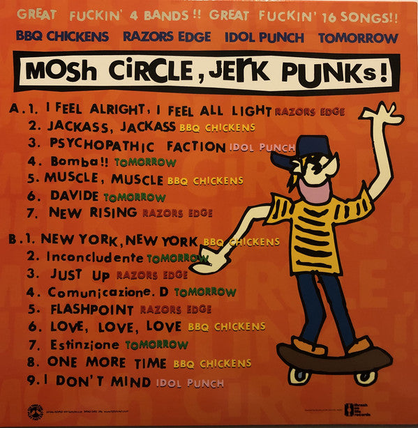 Various : Mosh Circle, Jerk Punks !! (12",EP,45 RPM,Compilation)