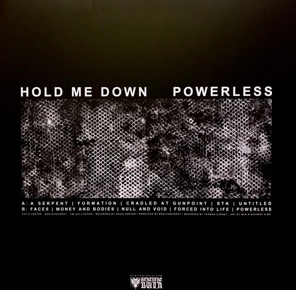 Hold Me Down : Powerless (LP, Album)
