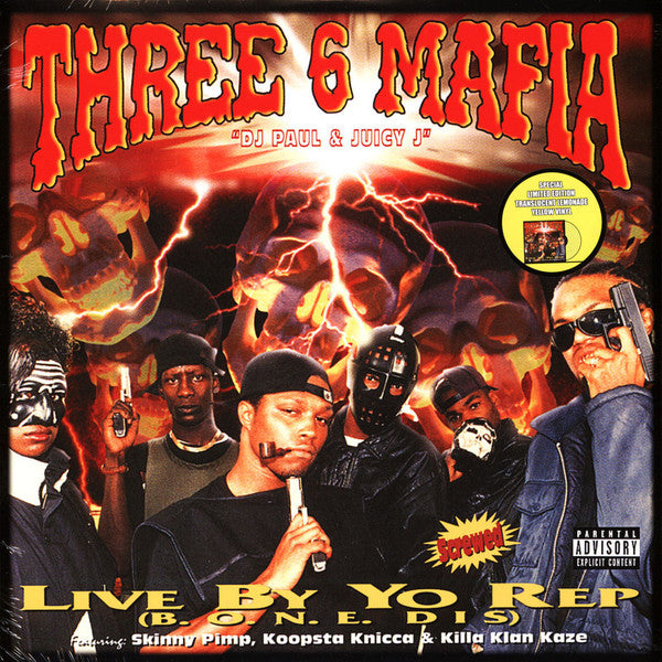 Three 6 Mafia : Live By Yo Rep (B.O.N.E. Dis) (12",EP,Limited Edition,Reissue,Special Edition)
