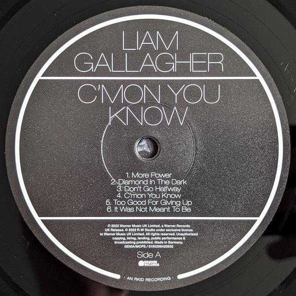 Liam Gallagher : C'mon You Know (LP,Album)