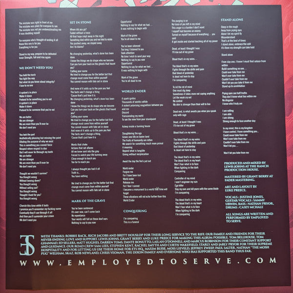 Employed To Serve : Conquering (LP)