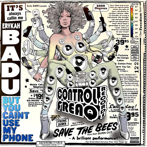 Erykah Badu : But You Caint Use My Phone (LP,Limited Edition,Mixtape,Reissue)