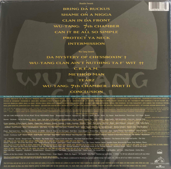 Wu-Tang Clan : Enter The Wu-Tang (36 Chambers) (LP,Album,Reissue)