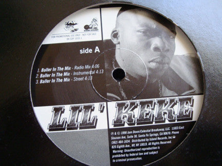 Lil' Keke : Baller In The Mix/Getting Paid/Still Pimping Pens (12",Promo)
