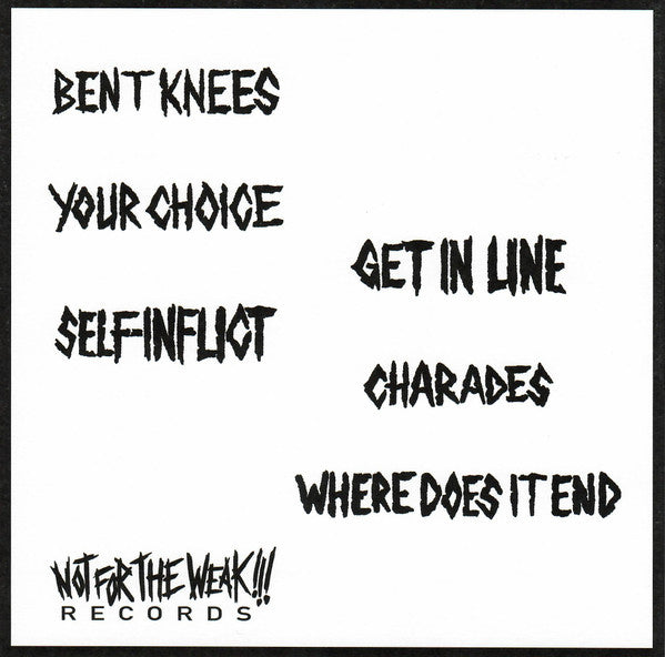 Self-Inflict : Self-Inflict (7",45 RPM,Limited Edition)