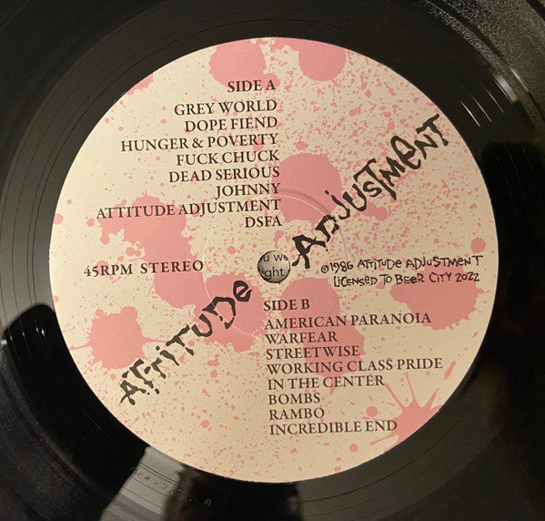 Attitude Adjustment : American Paranoia (LP,Album,Reissue,Remastered)