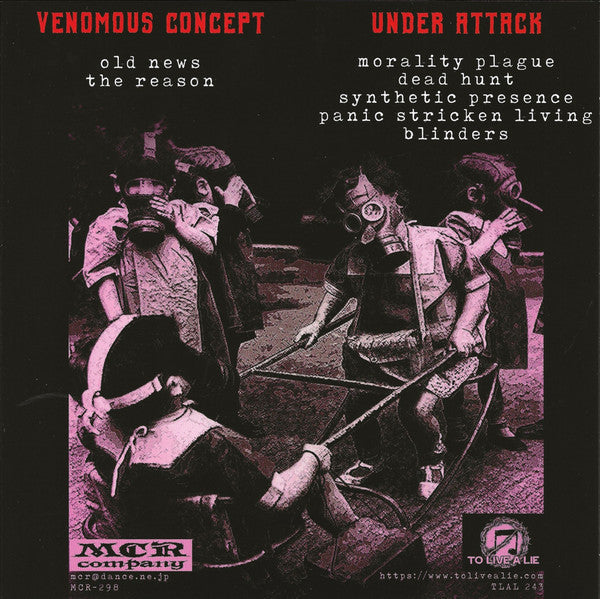 Venomous Concept / Under Attack (3) : The Kids Are Alright Split EP (7", EP)