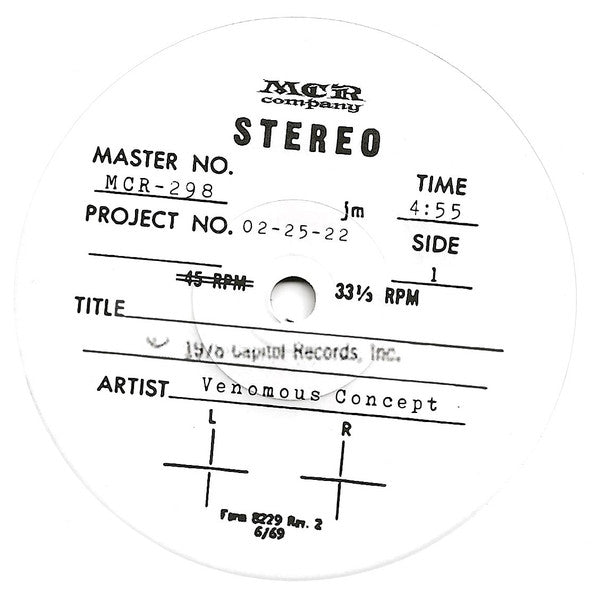Venomous Concept / Under Attack (3) : The Kids Are Alright Split EP (7", EP)