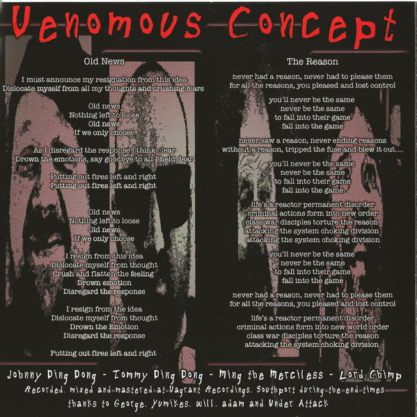 Venomous Concept / Under Attack (3) : The Kids Are Alright Split EP (7", EP)