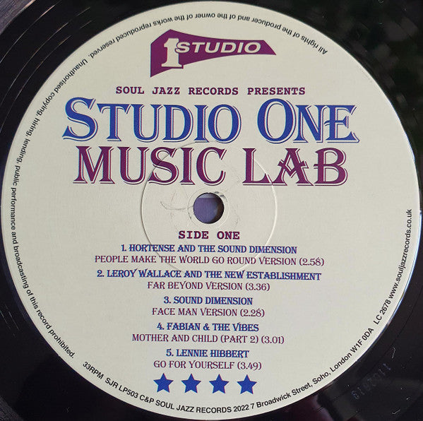 Various : Studio One Music Lab (LP,Compilation)